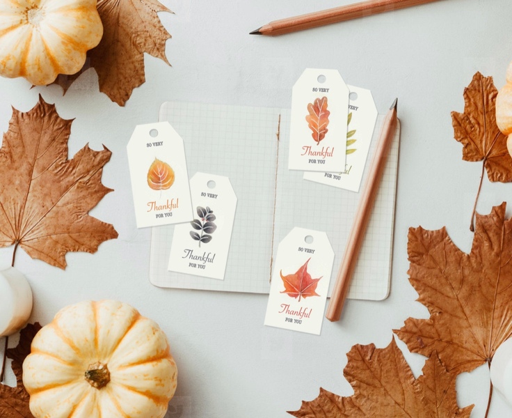 Thanksgiving gift tags printable